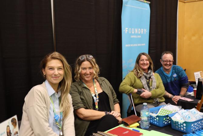 Foundry team members at the Campbell River job fair in 2023